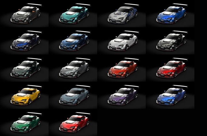 Assetto Corsa Toyota GR Supra Varis Supreme Color Variants