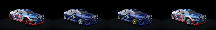 Assetto Corsa Subaru Impreza STi Rally Concept R4 Color Variants 02