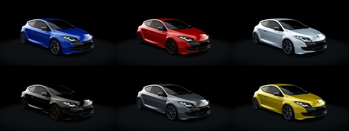 Assetto Corsa Renault Sport Megane R.S. 2011 Color Variants 02