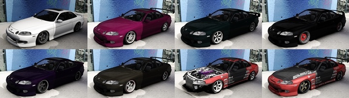 Assetto Corsa BDB Toyota Soarer JZZ30 Color Variants