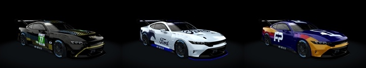 Assetto Corsa Ford Mustang S650 GT3 Color Variants