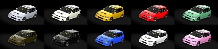 Assetto Corsa Honda Civic Hector Color Variants 02