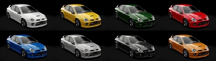 Assetto Corsa Dodge Neon SRT-4 ACR 2005 Color Variants 02