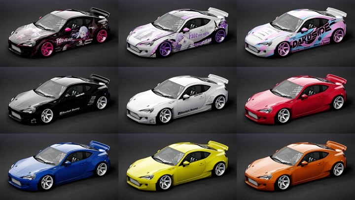 Assetto Corsa Toyota GT86 Pandemic Color Variants 02