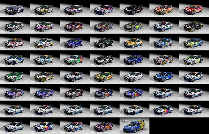 Assetto Corsa JLR Ford Fiesta MK8 Rally2 Evo 20 Color Variants 05