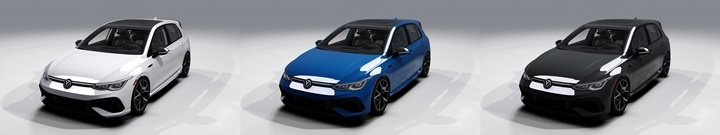 Assetto Corsa Volkswagen Golf R MK8 Manual Color Variants
