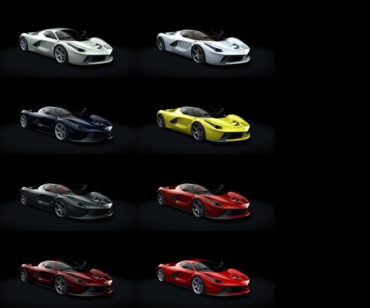 Assetto Corsa Ferrari LaFerrari Color Variants