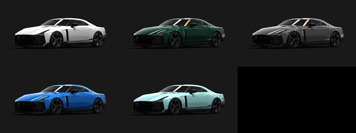 Assetto Corsa Nissan GT-R50 Color Variants