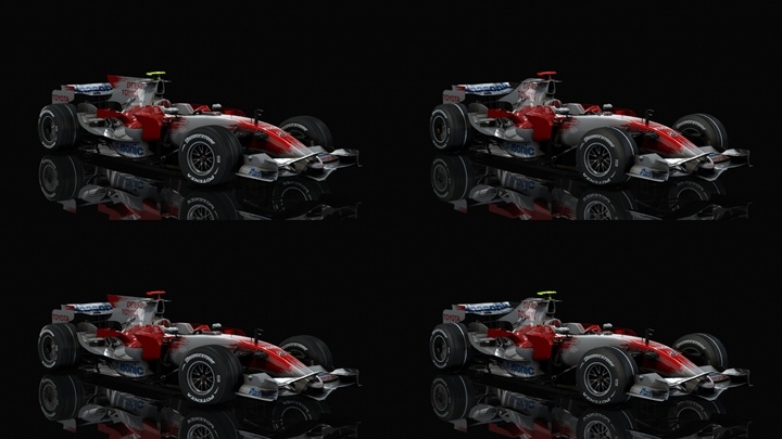 Assetto Corsa F1 2008 - Toyota TF108 Color Variants