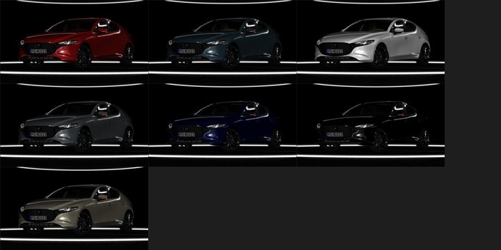 Assetto Corsa Mazda 3 BP 2.5 AWD Turbo Color Variants